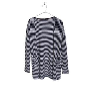 TEXTURED STRIPE CARDIGAN
